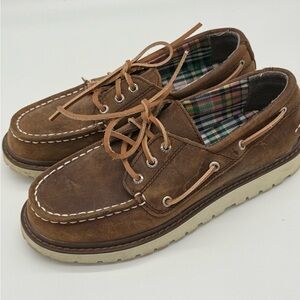 Sperry Brown Leather Boat Shoes